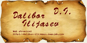 Dalibor Ilijašev vizit kartica
